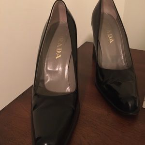 Black Prada heels